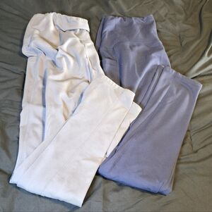 2pc Amazon Theral Leggings Gray and Blue